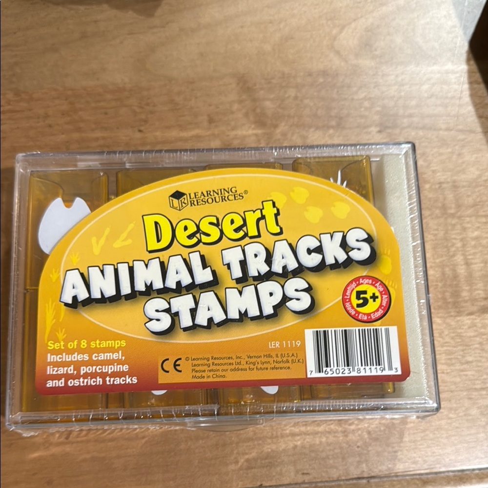 Desert Animal Tracks Stamps- Learning Toy